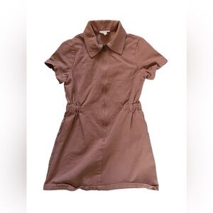 Girls Hello Franki Brown Zip Dress Size 7/8